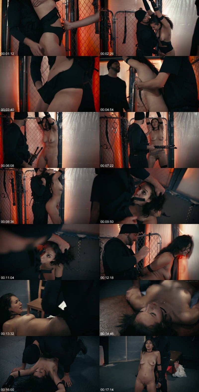 'Exterminated' - Submissive Bella Rolland was served a devastating loss and roughly fucked by two pervs P 2