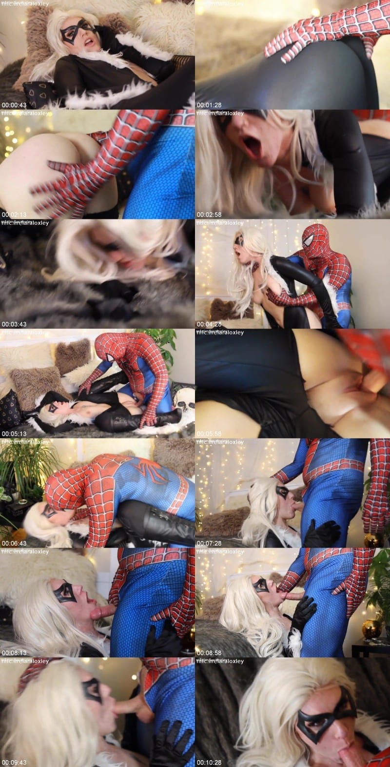 Lara Loxley - Spider Man hard punishes Black Cat